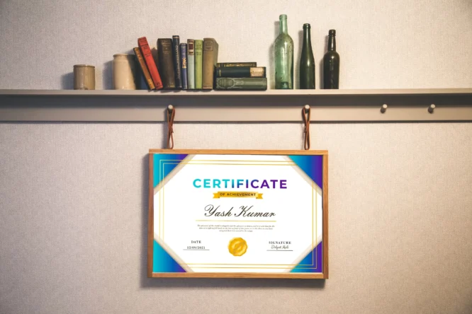 Corporate Achievements Certificate Frame (3)